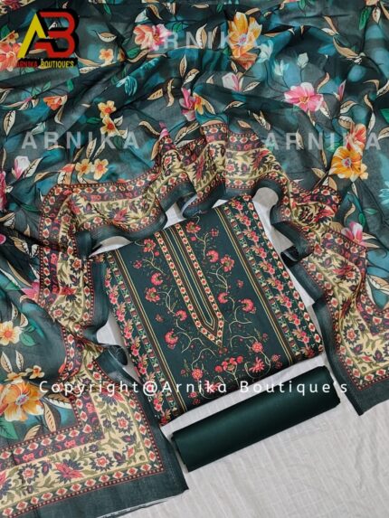 Zam Zam Swiss Cotton Digital Print Three Piece